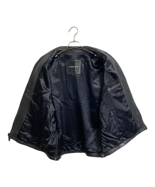 ANDREW MARC（アンデュリューマーク）ANDREW MARC (アンデュリューマーク) 【古着】レザージャケット　アウター　ライトアウター　00's  ブラック サイズ:Mの古着・服飾アイテム
