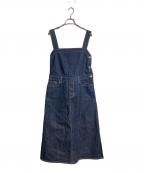 beautiful peopleビューティフルピープル）の古着「selvage denim bias tight dress  セルヴィッジデニムバイアスタイトドレス  ノースリーブワンピース　デニムワンピース　日本製」｜インディゴ