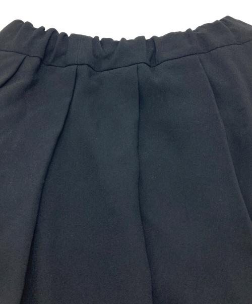 NO CONTROL AIR（ノーコントロールエアー）no control air (ノーコントロールエアー) アセテート&ポリエステルライトクレープダブルクロス プリーツスカート　ロングスカート　セレモニー ブラック サイズ:38の古着・服飾アイテム