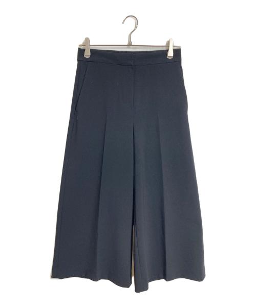theory（セオリー）theory (セオリー) Tailor Crepe Wide Crop Pant クロップドワイドパンツ　センタープレスパンツ ブラック サイズ:00の古着・服飾アイテム