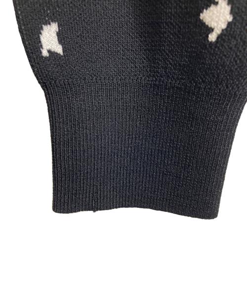 Diagram（ダイアグラム）Diagram (ダイアグラム) セットアップ　キカ柄JQニットトップ セーター  スカート ブラック サイズ:36の古着・服飾アイテム