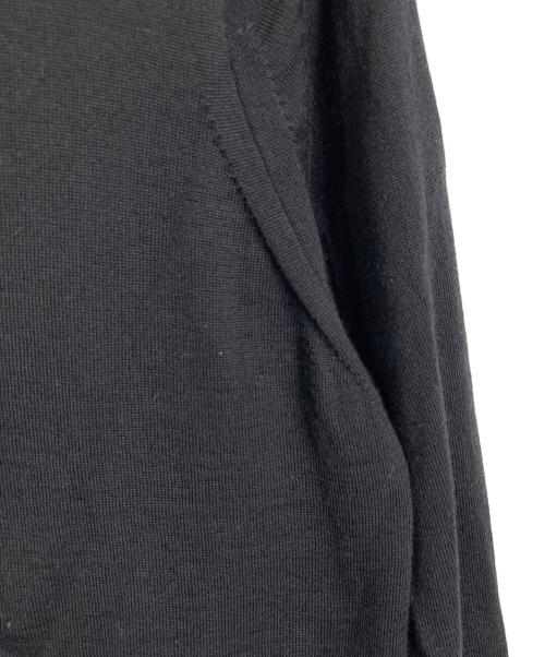MUSE（ミューズ）MUSE (ミューズ) FF30 クルーネック オーバーカーディガン　ウールカーディガン　金釦　日本製 ブラック サイズ:実寸参照の古着・服飾アイテム