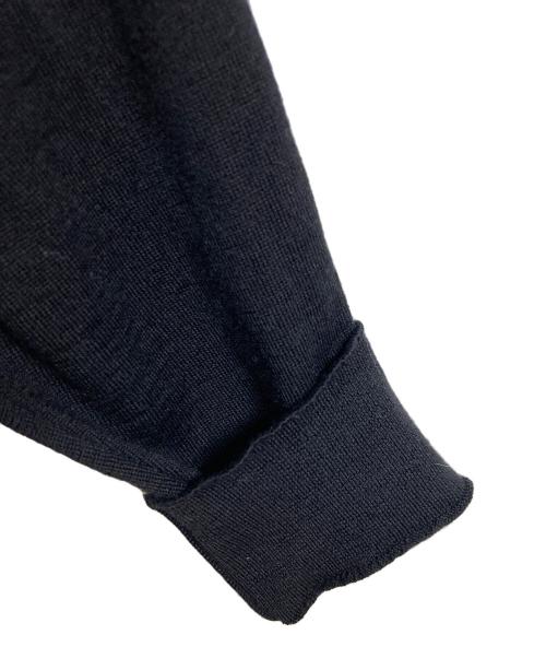 MUSE（ミューズ）MUSE (ミューズ) FF30 クルーネック オーバーカーディガン　ウールカーディガン　金釦　日本製 ブラック サイズ:実寸参照の古着・服飾アイテム