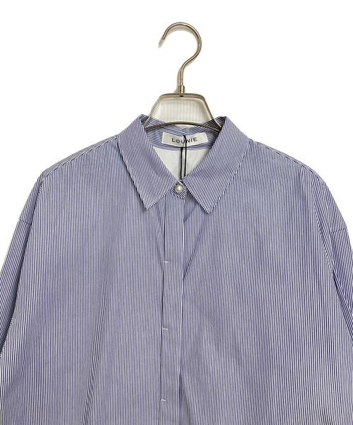 LOUNIE（ルーニー）LOUNIE (ルーニー) ストライプシャツ　ビッグシルエット ブルー×ホワイト サイズ:38 未使用品の古着・服飾アイテム