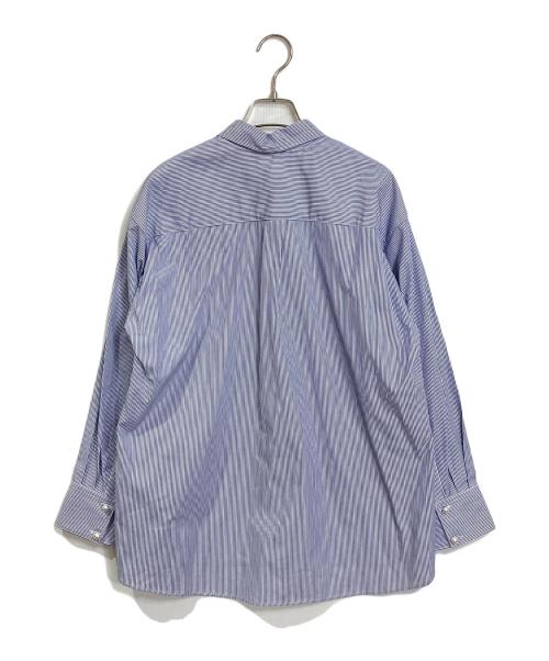 LOUNIE（ルーニー）LOUNIE (ルーニー) ストライプシャツ　ビッグシルエット ブルー×ホワイト サイズ:38 未使用品の古着・服飾アイテム