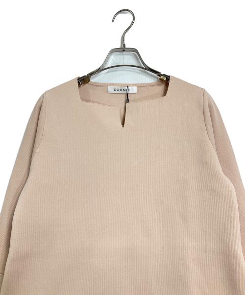 LOUNIE（ルーニー）LOUNIE (ルーニー) 袖パール ニット ワンピース ピンク サイズ:FREE 未使用品の古着・服飾アイテム