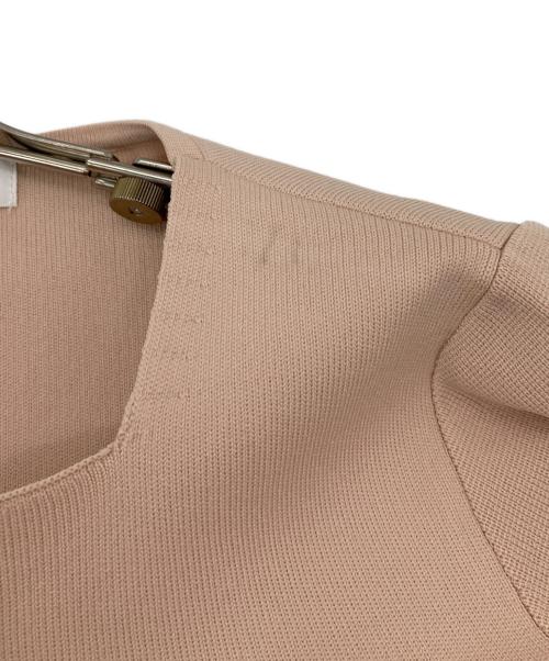 LOUNIE（ルーニー）LOUNIE (ルーニー) 袖パール ニット ワンピース ピンク サイズ:FREE 未使用品の古着・服飾アイテム