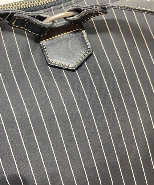 Jean Paul GAULTIER（ジャンポールゴルチェ）Jean Paul GAULTIER (ジャンポールゴルチェ) ストライプフラワーリュック　フラワーモチーフ　花柄　スクエアリュック ブラック サイズ:実寸参照の古着・服飾アイテム