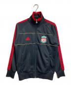 adidasアディダス）の古着「00's リバプールトラックジャケット　ジャージ　アウター　ライトアウター」｜ブラック