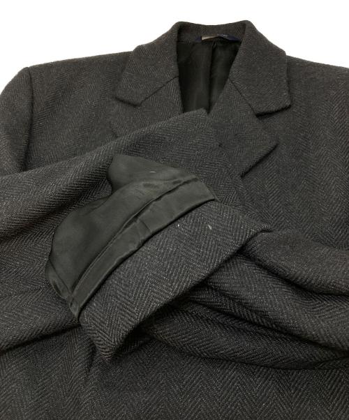 BROOKS BROTHERS（ブルックスブラザーズ）BROOKS BROTHERS (ブルックスブラザーズ) ヘリンボーンチェスターコート　ロングコート　ウールコート グレー サイズ:36の古着・服飾アイテム
