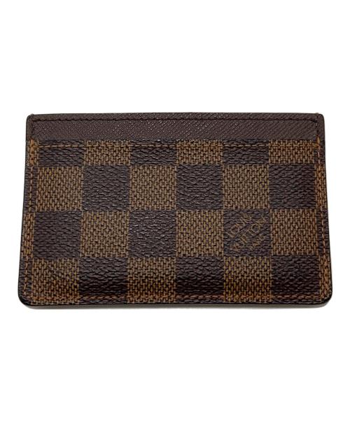 LOUIS VUITTON（ルイ ヴィトン）LOUIS VUITTON (ルイ ヴィトン) カードケース　ダミエ　ポルト カルト・サンプール ブラウン サイズ:実寸参照の古着・服飾アイテム