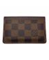 LOUIS VUITTON（ルイ ヴィトン）の古着「カードケース　ダミエ　ポルト カルト・サンプール」｜ブラウン