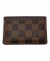 LOUIS VUITTON (ルイ ヴィトン) カードケース　ダミエ　ポルト カルト・サンプール ブラウン サイズ:実寸参照：16000円