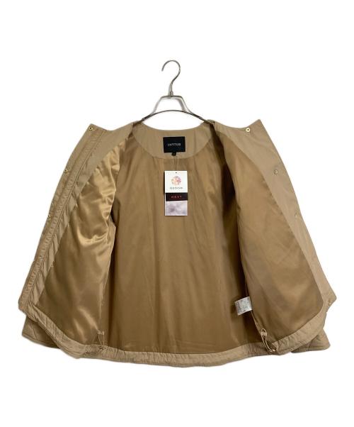 UNTITLED（アンタイトル）UNTITLED (アンタイトル) 中綿 キルトコート　中綿ジャケット　アウター ベージュ/キャメル サイズ:02/M 未使用品の古着・服飾アイテム