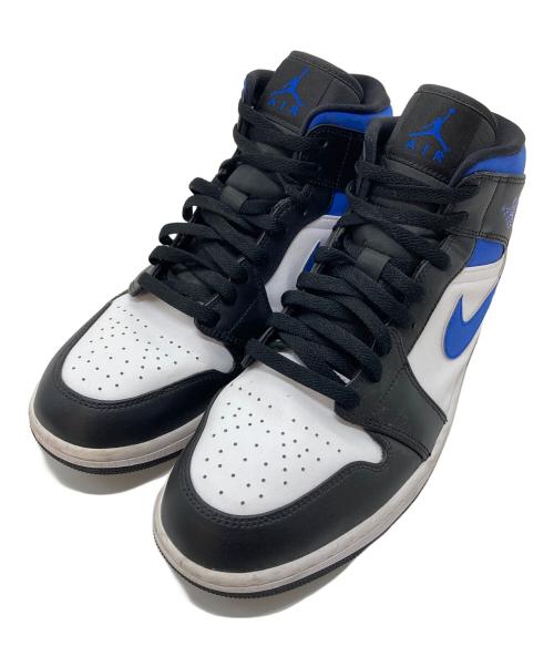 NIKE（ナイキ）NIKE (ナイキ) Air Jordan 1 Mid エアジョーダン1  ミッド　WHITE/RACER BLUE-BLACK ホワイト×ブルーブラック サイズ:US10の古着・服飾アイテム