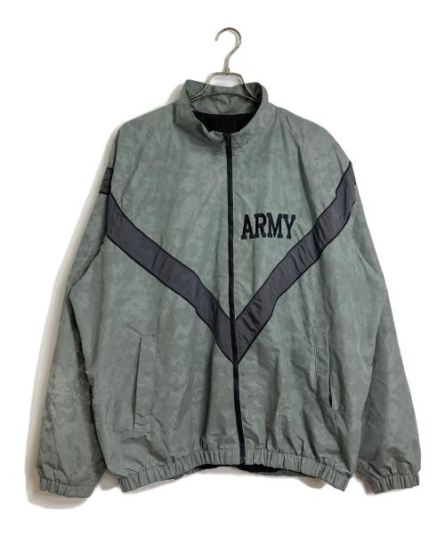 US ARMY（ユーエスアーミー）US ARMY (ユーエスアーミー) 【古着】デジカモナイロンジャケット　ラグランジャケット　カモフラ グレー サイズ:Lの古着・服飾アイテム