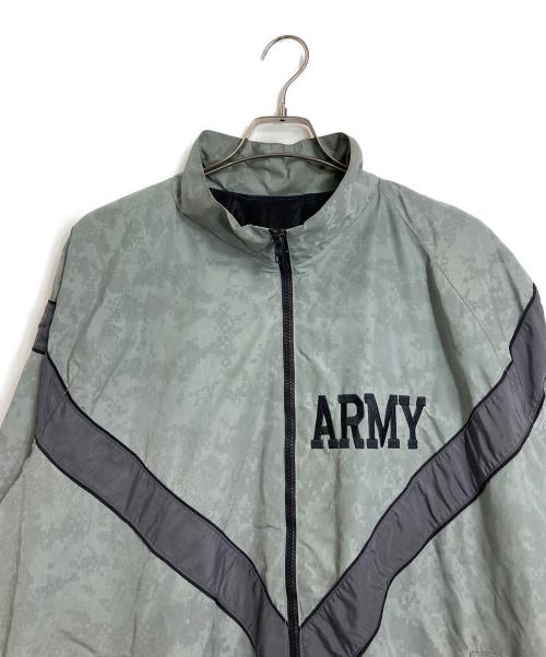 US ARMY（ユーエスアーミー）US ARMY (ユーエスアーミー) 【古着】デジカモナイロンジャケット　ラグランジャケット　カモフラ グレー サイズ:Lの古着・服飾アイテム