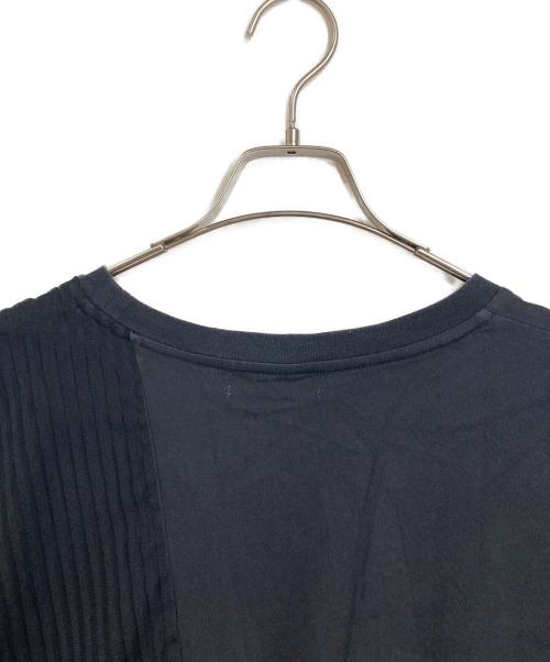 ZUCCA（ズッカ）ZUCCA (ズッカ) ノースリーブカットソー　変形トップス　アシンメトリー　日本製 ブラック サイズ:Mの古着・服飾アイテム
