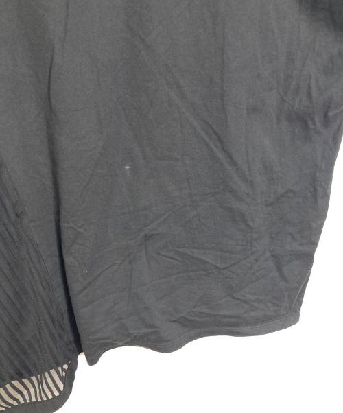 ZUCCA（ズッカ）ZUCCA (ズッカ) ノースリーブカットソー　変形トップス　アシンメトリー　日本製 ブラック サイズ:Mの古着・服飾アイテム