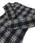 中古・古着 PEPLUM by YOSHIKI HISHINUMA (ペプラム バイ ヨシキヒシヌマ) プリーツブラウス　 ブラック×ホワイト サイズ:1：5000円
