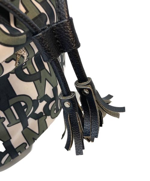 LeSportsac（レスポートサック）LeSportsac (レスポートサック) MAISON DE REEFUR (メゾン ド リーファー) リーファー ポシェット　ハンドバッグ　ショルダーバッグ　2WAYバッグ ホワイト×グリーン サイズ:実寸参照の古着・服飾アイテム