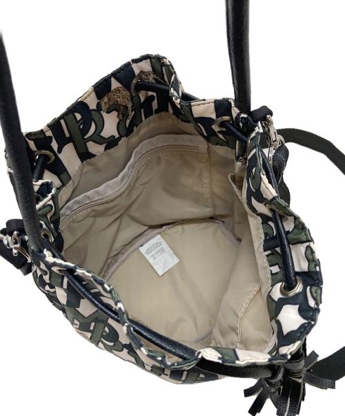 LeSportsac（レスポートサック）LeSportsac (レスポートサック) MAISON DE REEFUR (メゾン ド リーファー) リーファー ポシェット　ハンドバッグ　ショルダーバッグ　2WAYバッグ ホワイト×グリーン サイズ:実寸参照の古着・服飾アイテム