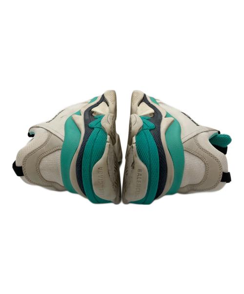 BALENCIAGA（バレンシアガ）BALENCIAGA (バレンシアガ) TRIPLE S ターコイスグリーン×ホワイト サイズ:43の古着・服飾アイテム