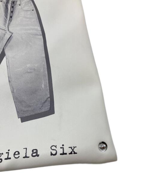 MM6 Maison Margiela（エムエムシックスメゾンマルジェラ）MM6 Maison Margiela (エムエムシックスメゾンマルジェラ) グラフィックプリント ジャパニーズバッグ　MM6 ミディアム　23SS  ホワイト サイズ:下記参照の古着・服飾アイテム