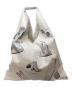 MM6 Maison Margiela (エムエムシックスメゾンマルジェラ) グラフィックプリント ジャパニーズバッグ　MM6 ミディアム　23SS  ホワイト サイズ:下記参照：23000円