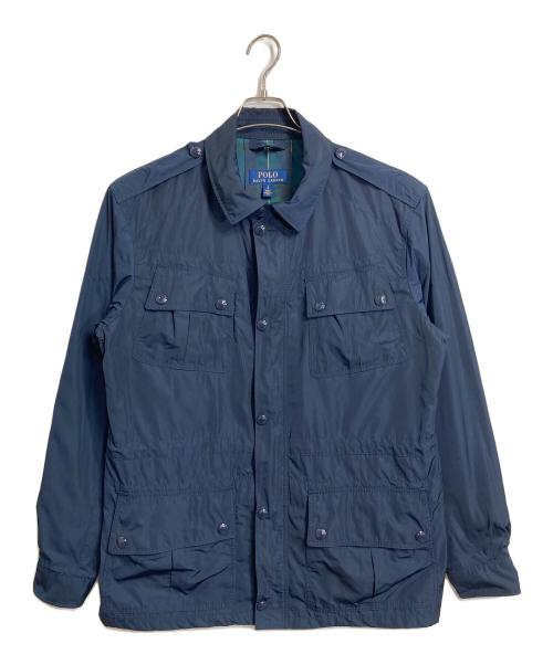 POLO RALPH LAUREN（ポロ・ラルフローレン）POLO RALPH LAUREN (ポロ・ラルフローレン) ナイロン フィールドジャケット M65型　アウター　ライトアウター　ダブルジップ ネイビー サイズ:Lの古着・服飾アイテム