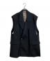 MAISON SPECIAL（メゾンスペシャル）の古着「Back Hook Over Gilet/バックホックオーバージレ」｜ブラック