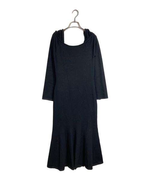 HER LIP TO（ハーリップトゥ）Her lip to (ハーリップトゥ) Ritz Faux Fur Mermaid Dress  リッツ フェイクファー マーメイドドレス　ロングワンピース　マキシワンピース ブラック サイズ:Sの古着・服飾アイテム