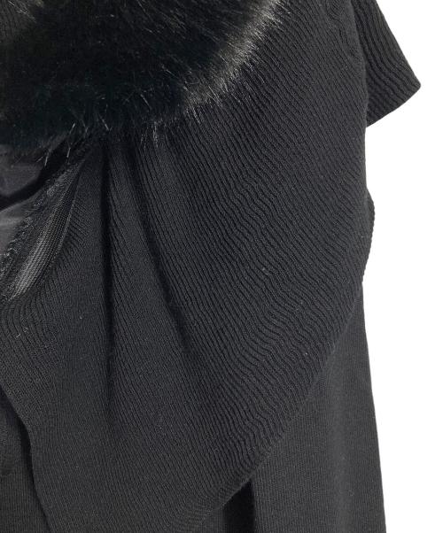 HER LIP TO（ハーリップトゥ）Her lip to (ハーリップトゥ) Ritz Faux Fur Mermaid Dress  リッツ フェイクファー マーメイドドレス　ロングワンピース　マキシワンピース ブラック サイズ:Sの古着・服飾アイテム