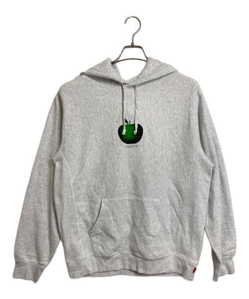 SUPREME（シュプリーム）SUPREME (シュプリーム) APPLE HOODED SWEATSHIRT アップルフーディ　パーカー　 グレー サイズ:Lの古着・服飾アイテム
