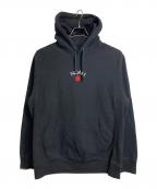 Noahノア）の古着「Small Rose Logo Hoodie スモールローズ　パーカー　フーディ」｜ブラック