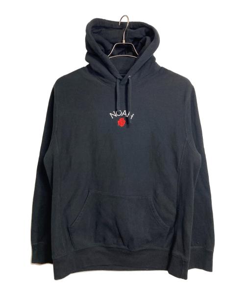 Noah（ノア）Noah (ノア) Small Rose Logo Hoodie スモールローズ　パーカー　フーディ ブラック サイズ:Lの古着・服飾アイテム