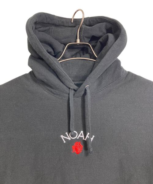 Noah（ノア）Noah (ノア) Small Rose Logo Hoodie スモールローズ　パーカー　フーディ ブラック サイズ:Lの古着・服飾アイテム