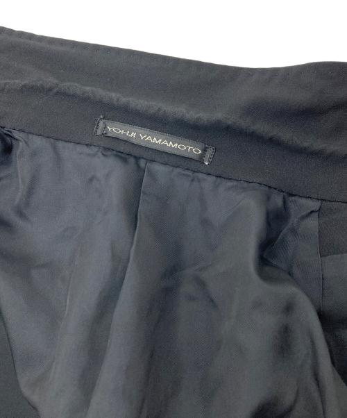 Y's（ワイズ）Y's (ワイズ) テーラードジャケット　デザインジャケット　アウター　ライトアウター　日本製 ブラック サイズ:3の古着・服飾アイテム