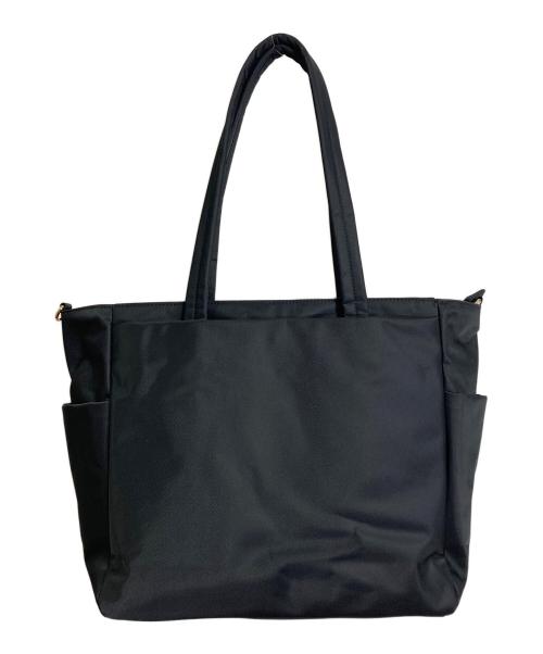 AFTERNOONTEA WARDROBE（アフタヌーンティーワードローブ）AFTERNOONTEA WARDROBE (アフタヌーンティーワードローブ) 無重力トートバッグ　トートバッグ　撥水加工　キャリーオン ブラック サイズ:実寸参照の古着・服飾アイテム