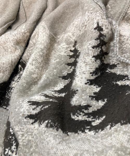 NATIONAL WILDLIFE（ナショナルワイルドライフ）NATIONAL WILDLIFE (ナショナルワイルドライフ) ドローコード付きホース柄フリースジャケット　USA製 ベージュ サイズ:Lの古着・服飾アイテム