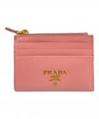 PRADAプラダ）の古着「ヴィッテロムーブ ロゴコインケース　カードケース」｜ピンク