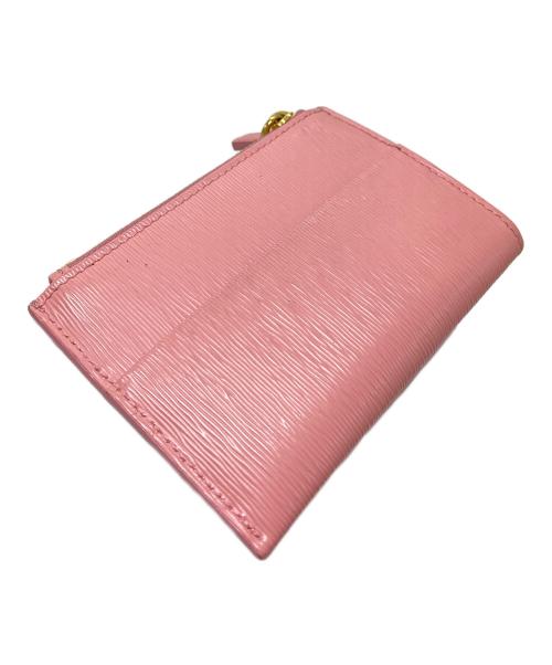 PRADA（プラダ）PRADA (プラダ) ヴィッテロムーブ ロゴコインケース　カードケース ピンク サイズ:実寸参照の古着・服飾アイテム
