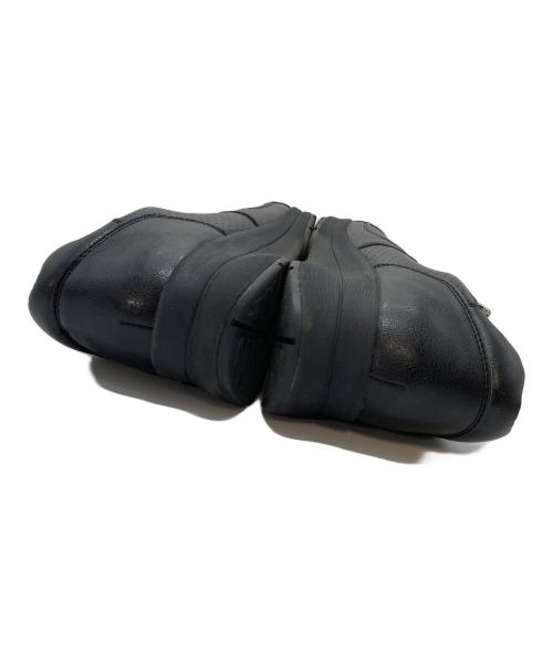 AKAISHI（アカイシ）akaishi (アカイシ) レザー サイドジップ コンフォート スニーカー ブラック サイズ:24cmの古着・服飾アイテム