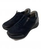 AKAISHIアカイシ）の古着「サイドジップ コンフォート スニーカー」｜ブラック