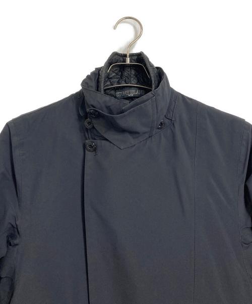 STONE ISLAND（ストーンアイランド）STONE ISLAND (ストーンアイランド) STEALTH TRENCH COAT ゴアテックストレンチコート　11AW　shadow project 初期 ブラック サイズ:Sの古着・服飾アイテム