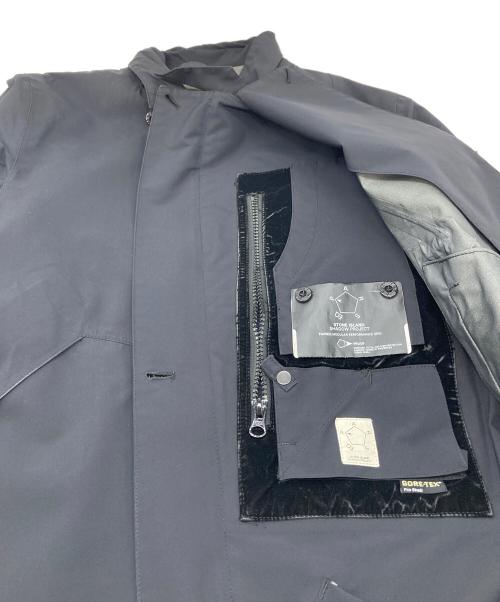 STONE ISLAND（ストーンアイランド）STONE ISLAND (ストーンアイランド) STEALTH TRENCH COAT ゴアテックストレンチコート　11AW　shadow project 初期 ブラック サイズ:Sの古着・服飾アイテム