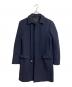 MUGLER（ミュグレー）の古着「ウールステンカラーコート　ロングコート　イタリア製」｜ネイビー
