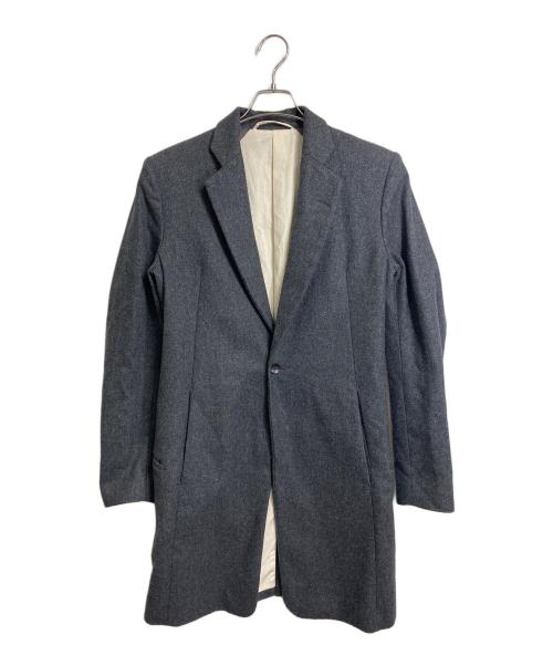 THE VIRIDI-ANNE（ヴィリジアン）THE VIRIDI-ANNE (ヴィリジアン) チェスターコート　ロングコート　デザインコート　ウールコート　アウター　日本製 グレー サイズ:2の古着・服飾アイテム