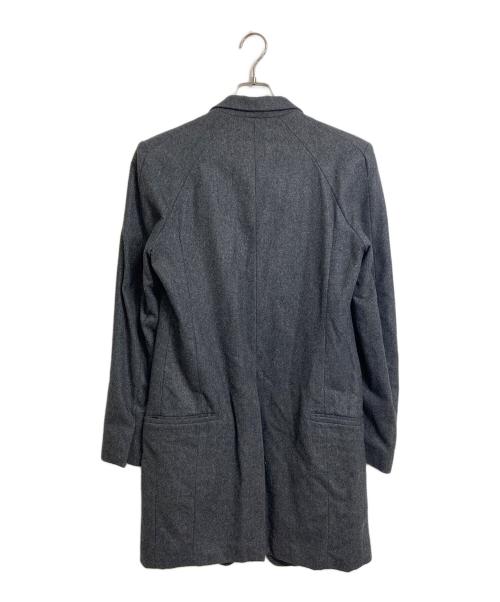 THE VIRIDI-ANNE（ヴィリジアン）THE VIRIDI-ANNE (ヴィリジアン) チェスターコート　ロングコート　デザインコート　ウールコート　アウター　日本製 グレー サイズ:2の古着・服飾アイテム