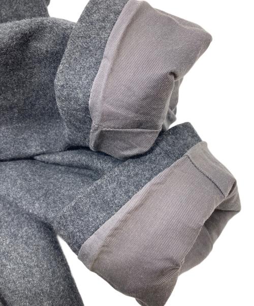 THE VIRIDI-ANNE（ヴィリジアン）THE VIRIDI-ANNE (ヴィリジアン) チェスターコート　ロングコート　デザインコート　ウールコート　アウター　日本製 グレー サイズ:2の古着・服飾アイテム